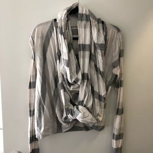 Camellia wrap sweater top